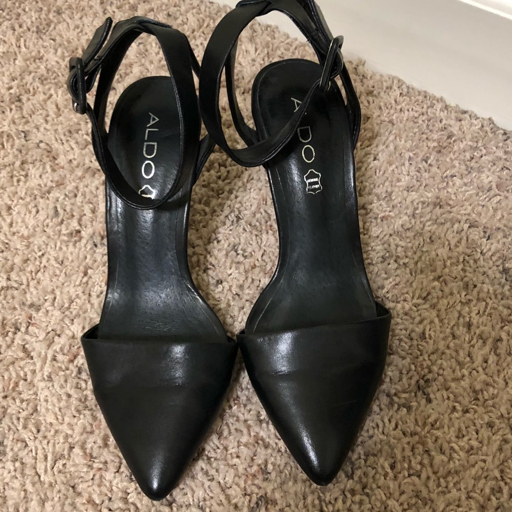 Aldo ankle strap pumps